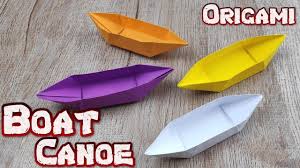 Life hacks & diy 152,951 views. Origami Boat Canoe How To Making Easy Floats Paper Boat Tutorial Handmade Diy Paper Crafts