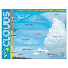 Trend Enterprises T 38298 Learning Chart Types Of Clouds