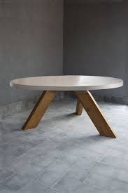 Buy concrete tables and get the best deals at the lowest prices on ebay! Round Outdoor Concrete Table W Reclaimed Teak V Style Base Fine Line Furniture Accessories