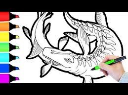 You are better to support them with the dinosaur coloring pages. Dinosaur In The Water Coloring Pages For Kids Youtube