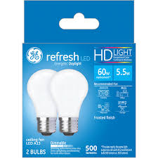 Ge Refresh Daylight Hd 60w Replacement Led Light Bulbs Ceiling Fan Medium Base White A15 2 Pack Light Bulbs Meijer Grocery Pharmacy Home More