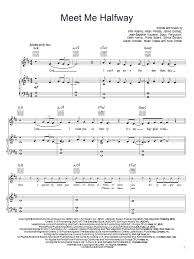 They also talk about desires and feelings. The Black Eyed Peas Meet Me Halfway Sheet Music Pdf Notes Chords Pop Score Guitar Chords Lyrics Download Printable Sku 108562