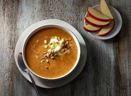 Apple Sweet Potato Soup With Apple Yogurt Topper Recipe Sweet Potato Soup Publix Recipes Sweet Potato Soup Recipes