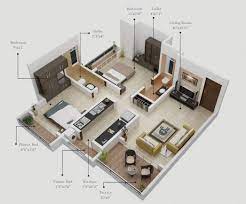 This mean that the minimum lot width would be from 10 meters to 10.5 meters maintaining a minimum setback of 2 meters each side. 50 Two 2 Bedroom Apartment House Plans Architecture Design Apartment Floor Plans Small House Design Bedroom House Plans