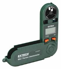 EXTECH, 2 fpm Air Velocity Resolution, Dew Point/Relative ...