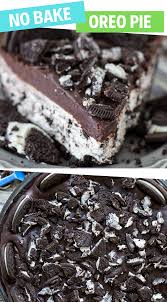 No Bake Oreo Pie Bake Oreo Pie In 2020 No Bake Oreo Pie Oreo Pie Oreo Pie Recipes