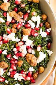 Kale Pomegranate Salad Christmas Salad Eating Bird Food Recipe Pomegranate Salad Salad Recipes For Dinner Goat Cheese Salad
