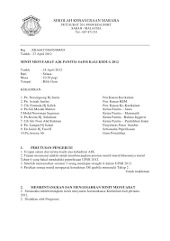 Minit mesyuarat kokurikulum kali ke 3. Sekolah Kebangsaan Maraba Peti Surat 203 89808 Beaufort S Surat Projects To Try Kali