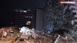 Las crudas imágenes tras del derrumbe de un edificio de 12 pisos en miami, estados unidos. Jlaacpeo30x3dm