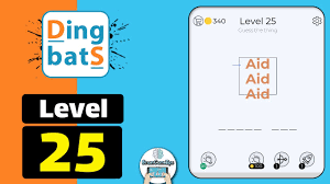 Our website is built with the only purpose of sharing puzzle page answers, cheats and solutions. Dingbats Level 25 Aid Aid Aid Answer Daze Puzzle