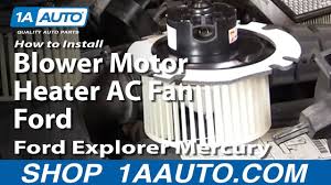 Print, read or download a pdf or browse an easy, online, clickable version. How To Replace Heater Blower Motor 95 01 Ford Explorer Youtube