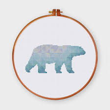 To get you started, check out these 15 adorable baby cross stitching patterns that make perfect shower gifts. Geometric Polar Bear