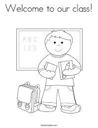 Patrick's day thanksgiving valentine's day. Welcome To Our Class Coloring Page Twisty Noodle