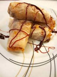 Nems A La Banane Diet Delices Recettes Dietetiques Recette Recette Banane Cuisine Asiatique
