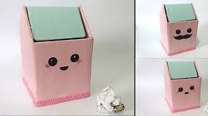 Crystal from hello creative family has a tutorial that teaches you how to design your own washi tape sometimes we just want to label our notebooks rather than cover the front with elaborate decorations. How To Make Cute Trash Bin From Cardboard Waste Material Craft Ideas Youtube