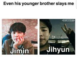 They Look Like Twins Pinterest Leanawitmer Chimchim Has A Youmger Bother What And They Look Like Twins Yoooo Bts Jimin Bts Boys Bts Memes