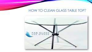 To clean glass furniture, one can use a mixture of half water and half white vinegar in a spray bottle. How To Clean Glass Table Top Youtube