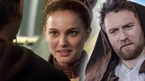 Qui Gon reacts to the Leia chase scene