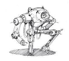Sketch A Day Robots Drawing Industrial Design Sketch