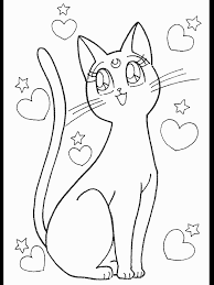 Coloring pages are no longer just for children. Sailor Moon Luna Coloring Pages Coloring Home