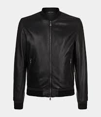 Leather Lambskin Bomber Jacket Of Dolce Gabbana