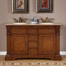 Including the vanity and assorted top, these sets offer the perfect balance between style and functionality. 55 Inch Furniture Style Double Sink Bathroom Vanity