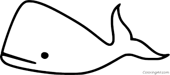 This animal coloring book printable page is free to download and print as many times as you'd like. Easy Abstract Whale Coloring Page Coloringall