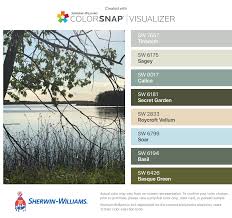 View interior and exterior paint colors and color palettes. Sanctuary Colors Matched With Colorsnap Visualizer For Iphone By Sherwin Williams Cottage House Exterior Exterior Eclectic Design