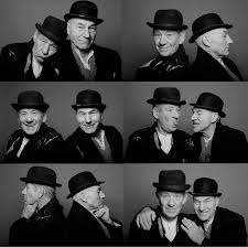 The photograph titled Ian McKellen and Friend (Peter Johnson), captured by  the legendary photographer Bruce Weber, offers a glimpse into the personal  world of two notable figures. Bruce Weber, renowned for his