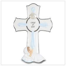 Precious Moments Baby Boy Cross Baptism Gift