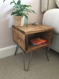 Rustic Wooden Bedside Table Night Stand Made From Reclaimed Etsy In 2020 Wooden Bedside Table Night Stands Wooden Bedside Table Rustic Bedside Table