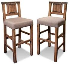 Rustic Reclaimed Solid Wood Counter High Bar Chair Bar Stool With Back Rustic Bar Stools And Counte Bar Stools With Backs Rustic Bar Stools Bar Stool Furniture