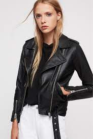 Buy Allsaints Black Balfern Leather Biker Jacket From The Next Uk Online Shop In 2021 Leather Jackets Women All Saints Leather Jacket Leather Jacket