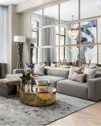 If your living room lacks in the natural light area, mirrors are a great way to brighten a dark room. Living Room Elegant Mirrored Wall Vardagsrum Design Inreda Vardagsrum Vardagsrum Feng Shui