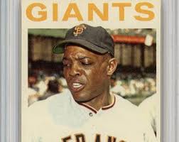 1965 Willie Mays Topps #250 HOF All-time Great Vintage Baseball Card