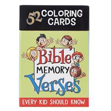 Bible verse coloring page john 3 16 printable by. 52 Coloring Cards For Kids Bible Memory Verses Every Kid Should Know Christian Art Gifts 6006937143487 Amazon Com Books