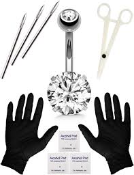 Watch as we take a macro look at a nose piercing and learn the. Buy Sotica Belly Piercing Kit With 14g Stainless Steel Piercing Needle Belly Botton Piercing Kit Navel Piercing Kit With Piercing Clamps Piercing Jewelry For Body Piercing Supply Silver Online In Taiwan B07zk56ncw