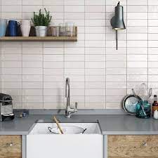 White square tile kitchen splashbacks tiles texture download. Image Result For 2x8 Flat Stack Tile Kitchen Tiles White Wall Tiles Kitchen Wall Tiles
