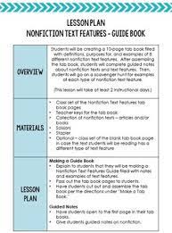 Nonfiction Text Features Guide Book Any Informational Text Tpt