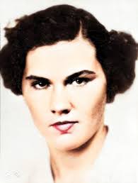 In memory of Beverly Elaine (Finley) Wooster, pictured here in 1952.  Beverly, oldest daughter of Fred and Doris (Mack) Finley, was Salutatorian  of the Theresa High School Class of 1953. Beverly passed