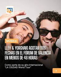 Música.- ALLEH & YORGHAKI AGOTAN DOS FECHAS EN EL FÓRUM DE VALENCIA EN  MENOS DE 48 HORAS Los artistas venezolanos Alleh y Yorghaki, protagonistas  de una de las colaboraciones más relevantes del