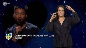 De zweedse zangeres charlotte nilsson heeft met take me to your heaven in jeruzalem de overwinning opgeeist. John Lundvik Too Late For Love Zweden Gebarentaal Esc19 Youtube
