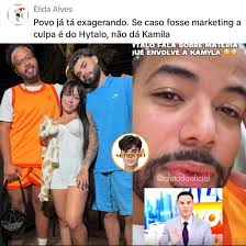 Hytalo Santos rebate programa de fofoca que supôs que a gravidez da  kamilinha era marketing.