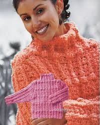 Crochet Woman Sweater Pattern. Vintage Crochet Pattern. PDF Crochet  Pattern. Crochet Pullover Pattern