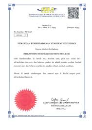 Dokumen dan informasi yang diperlukan. Sijil Sijil Millionmind4u