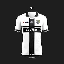 The shoulders and sleeves also are black. Parma Calcio Home Kit 2020 21