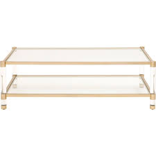 Check spelling or type a new query. Essentials For Living Traditions Nouveau Coffee Table Brushed Brass Lucite Clear Glass Unlimited Furniture