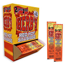 I first reviewed the tijuana mama pickled sausage back in june of 2006 on my junk food blog. Amazon Com Herb S Red Hot Sausage 50ct 2 For 1 Gourmet Food Grocery Gourmet Food