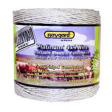 Our wire is precisely formulated and carefully monitored at the same plant where our fence is made. Baygard Platinum Series Portable Electric Fence Wire Pbs Animal Health