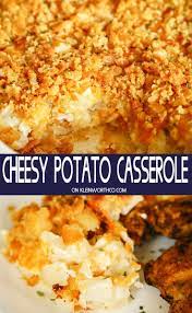 Cheesy Potato Casserole Also Known As Funeral Potatoes Or Party Potatoes Are A Favorite Side Dish So Easy Th Cheesy Potatoes Recipes Cheesy Potato Casserole